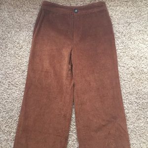 Cuffed corduroy pants!